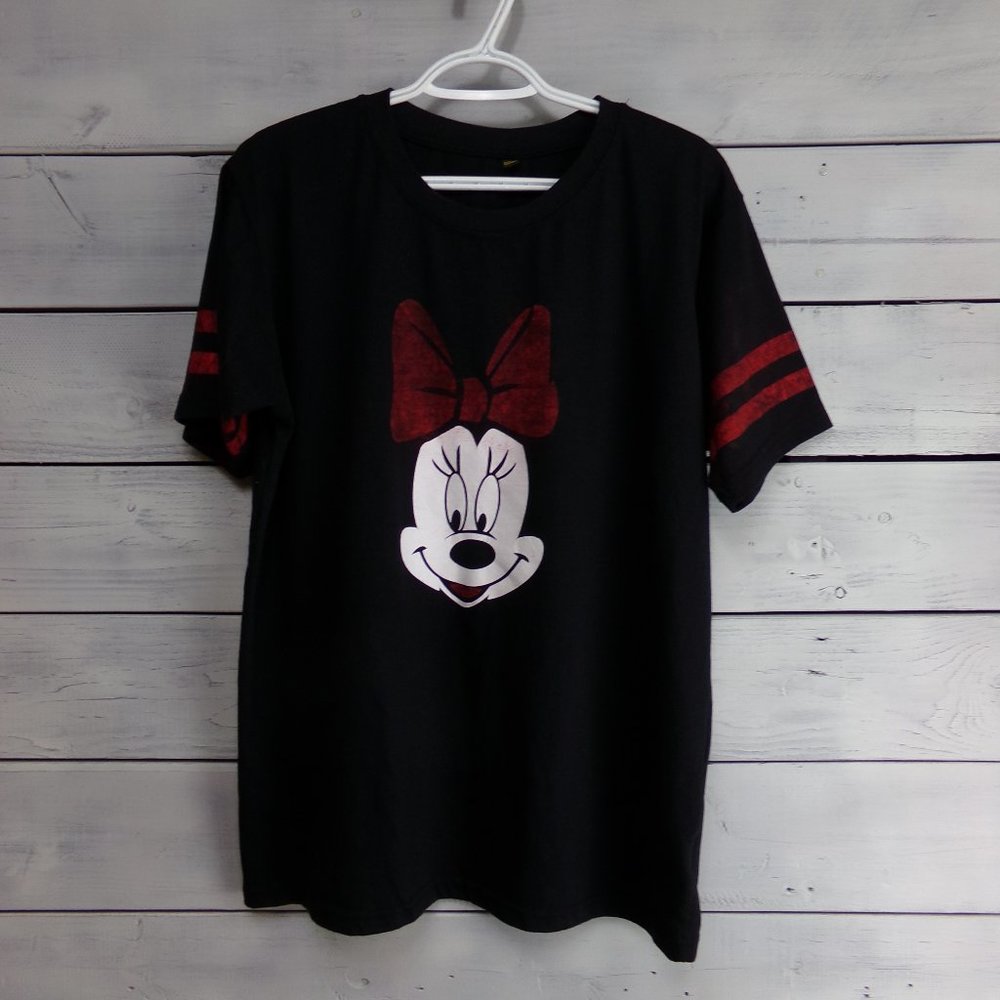 Miracle-Minnie Mouse Tee Shirt-Black/Red-Size XXL